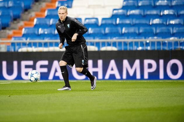 151207 Malmö FFs Simon Kroon under en träning och presskonferens den 7 december 2015 i Madrid.  Copyright: LUDVIGxTHUNMAN BB151207LT109