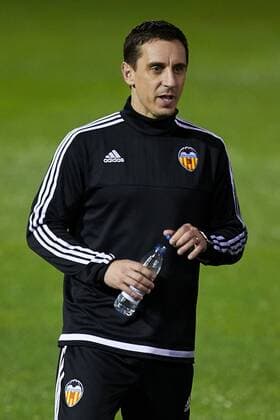 Coach Gary Neville (Valencia) - UEFA Champions League - pre match Training Session - Valencia CF vs Lyon - Paterna Training Ground - Valencia - Spain - 7th December 2015 - Pic David Aliaga Sportimage EDITORIAL USE ONLY. No use with unauthorised audio, video, data, fixture lists, club league logos or live services. Online in-match use limited to 120 images, no video emulation. No use in betting, games or single club league player publications.
