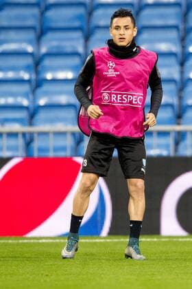 Fußball, Champions League, Training Malmö FF in Madrid 151207 Malmö FFs Victor Yoshimar Yotun Flores under en träning och presskonferens den 7 december 2015 i Madrid.  Copyright: LUDVIGxTHUNMAN BB151207LT112