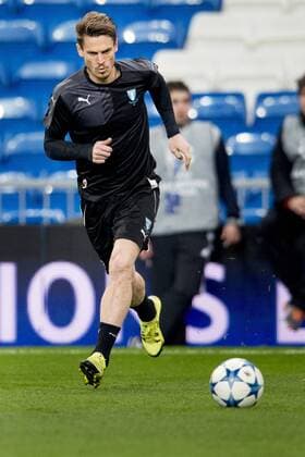 Fußball, Champions League, Training Malmö FF in Madrid 151207 Malmö FFs Markus Rosenberg under en träning och presskonferens den 7 december 2015 i Madrid.  Copyright: LUDVIGxTHUNMAN BB151207LT115