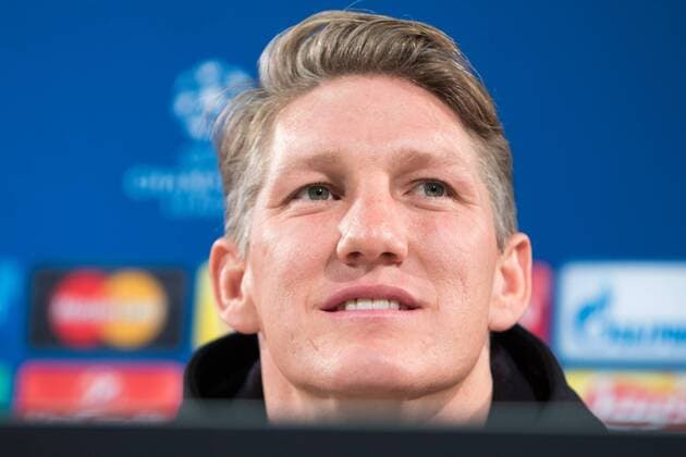 Fußball, UEFA Champions League, Abschlusstraining und Pressekonferenz Manchester United ManU Bastian Schweinsteiger (Manchester United) Portrait, Porträt, Einzelbild, PK, Pressekonferenz. xtgx