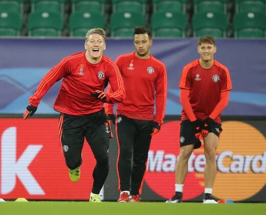 Bastian Schweinsteiger Manchester United ManU ) Abschlusstraining