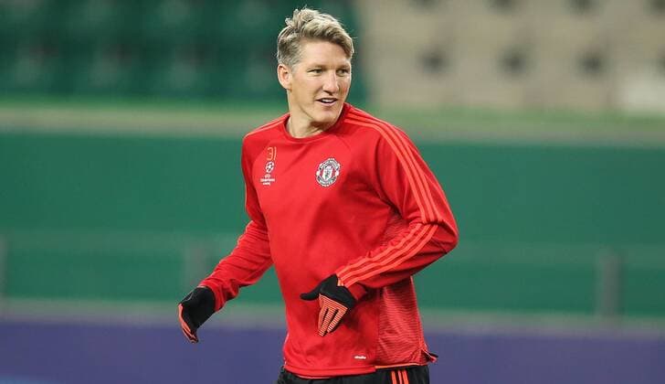 Bastian Schweinsteiger, Fußball, Champions League, Training Manchester United ManU FC, ManU 2016, Wolfsburg