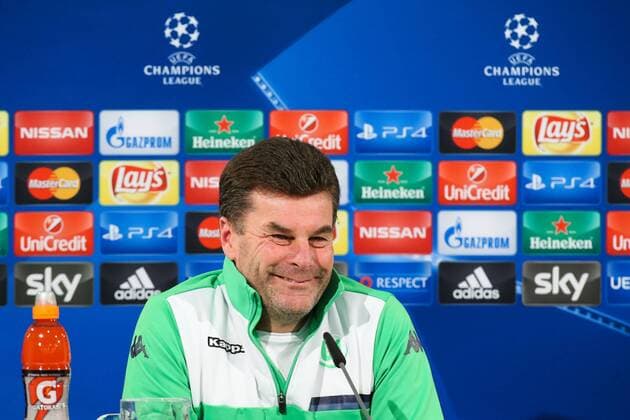 Trainer Dieter Hecking (VfL Wolfsburg) - Champions League Gruppe B Saison 2015-2016 Pressekonferenz VfL Wolfsburg vs. Manchester United ManU in der Volkswagen Arena in Wolfsburg - Deutschland, Fussball, Mann,Männer,07.12.2015