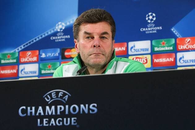 Trainer Dieter Hecking (VfL Wolfsburg) - Champions League Gruppe B Saison 2015-2016 Pressekonferenz VfL Wolfsburg vs. Manchester United ManU in der Volkswagen Arena in Wolfsburg - Deutschland, Fussball, Mann,Männer,07.12.2015