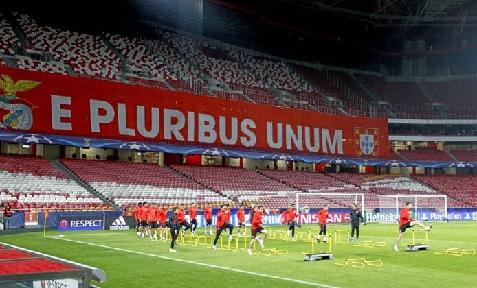 Atletico Madrid training session at Benficaxstadium before Champions League match. xJOSExA.xGARCIAx 