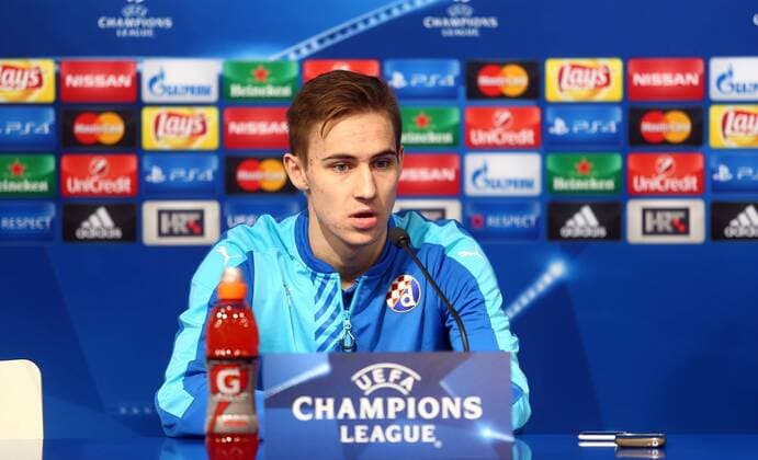 GNK Dinamo press conference PK Pressekonferenz 08.12.2015., Croatia, Zagreb - GNK Dinamo held a press conference ahead of tomorrow s Champions League, against German Bayern. Marko Rog.  SlavkoxMidzor PIXSELL