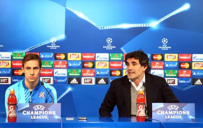 GNK Dinamo press conference PK Pressekonferenz 08.12.2015., Croatia, Zagreb - GNK Dinamo held a press conference ahead of tomorrow s Champions League, against German Bayern. Coach Zoran Mamic, Marko Rog.  SlavkoxMidzor PIXSELL