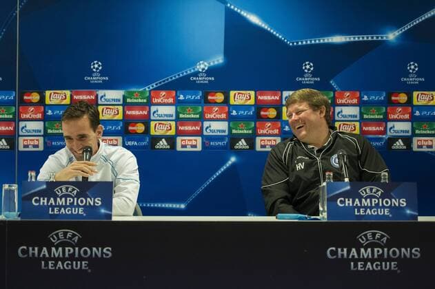 - GENT, BELGIUM: Gent s Sven Kums and Gent s head coach Hein Vanhaezebrouck pictured during a press conference PK Pressekonferenz of Belgian first division soccer team KAA Gent, Tuesday 08 December 2015, in Gent. Tomorrow, Gent is playing against Russian club Zenit St Petersburg in the UEFA Champions League competition, on the sixth and last day in the group stage, in group H. JASPERxJACOBS  x04753842x