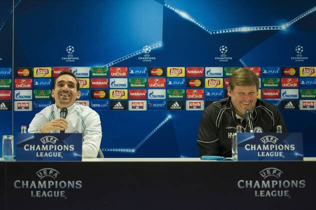 - GENT, BELGIUM: Gent s Sven Kums and Gent s head coach Hein Vanhaezebrouck pictured during a press conference PK Pressekonferenz of Belgian first division soccer team KAA Gent, Tuesday 08 December 2015, in Gent. Tomorrow, Gent is playing against Russian club Zenit St Petersburg in the UEFA Champions League competition, on the sixth and last day in the group stage, in group H. JASPERxJACOBS  x04753845x