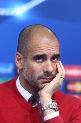 Fußball, Champions League, Bayern München PK Bayern Muenchen press conference PK Pressekonferenz 08.12.2015., Zagreb, Croatia - Bayern Muenchen s head coach Pep Guardiola attends a press conference prior the UEFA Champions League soccer match on 09 December 2015 against Dinamo Zagreb.  ZeljkoxLukunic PIXSELL