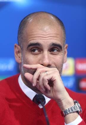 Fußball, Champions League, Bayern München PK Bayern Muenchen press conference PK Pressekonferenz 08.12.2015., Zagreb, Croatia - Bayern Muenchen s head coach Pep Guardiola attends a press conference prior the UEFA Champions League soccer match on 09 December 2015 against Dinamo Zagreb.  ZeljkoxLukunic PIXSELL