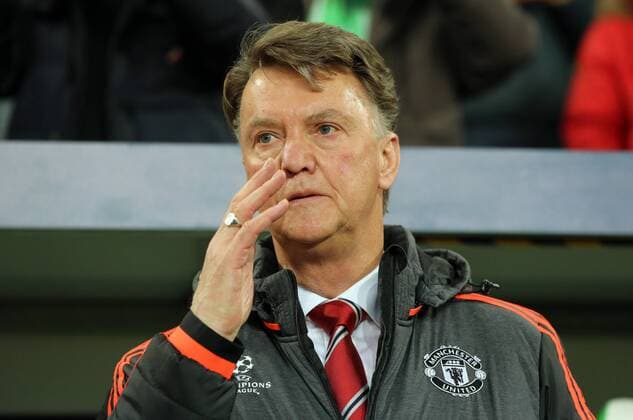Fußball, Champions League, VfL Wolfsburg - Manchester United Trainer Louis van Gaal Portrait Porträt Portraet Einzelbild close up Fußball Fussball UEFA Championsleague Herren Saison 2015 2016 08.12.2015 VfL Wolfsburg vs. Manchester United ManU FC ManU