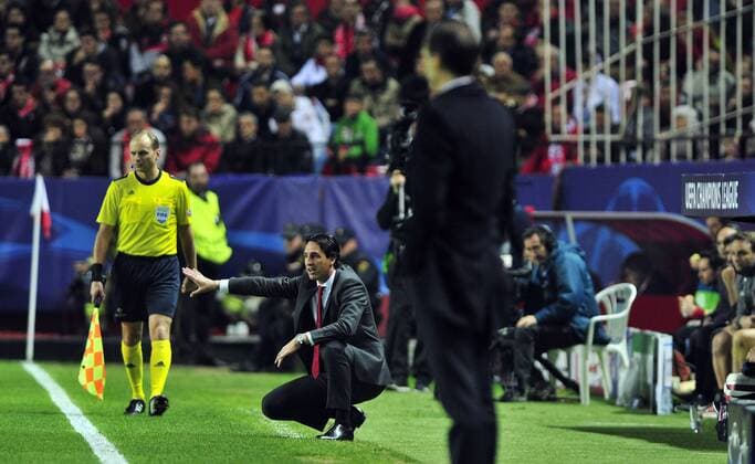 Fußball, Champions League, FC Sevilla - Juventus Turin CHAMPIONS LEAGUE, SEVILLA FC- JUVENTUS Turin, Trainer Unay Emery (Sevilla) 