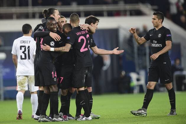Fußball, Champions League, Paris St. Germain - Schachtar Donezk Lucas Moura (PSG) FOOTBALL : PSG vs Shakhtar Donetsk - Champions League - 08 12 2015 JBAutissier Panoramic 