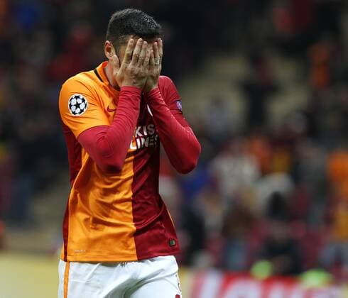 UEFA Champions League Group C soccer match between Galatasaray - Astana in Istanbul, Turkey, 08 December 2015. Pictured: Burak Yilmaz of Galatasaray. 