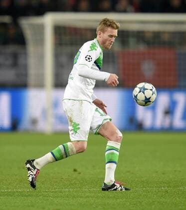 FUSSBALL CHAMPIONS LEAGUE SAISON 2015 2016 VORRUNDE VfL Wolfsburg - Manchester United ManU 08.12.2015 Andre Schuerrle (VfL Wolfsburg) 