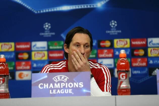Leverkusen Roger Schmidt (Trainer, Bayer 04 Leverkusen), Bayer 04 Leverkusen - FC Barcelona Barca Fussball, Champions-League, 08.12.2015, Copyright: Deutzmann Eibner-Pressefoto EP_CDN