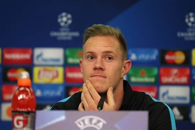 Leverkusen Marc-Andre ter Stegen ( 1, TW, FC Barcelona Barca , Bayer 04 Leverkusen - FC Barcelona, Fussball, Champions-League, 08.12.2015, Copyright: Deutzmann Eibner-Pressefoto EP_CDN