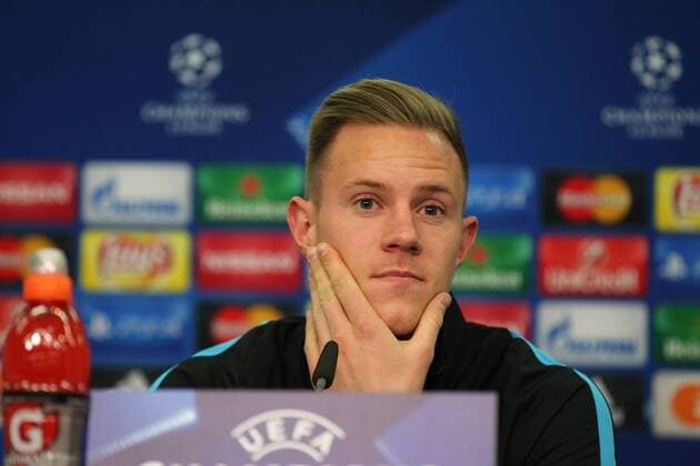 Leverkusen Marc-Andre ter Stegen ( 1, TW, FC Barcelona Barca , Bayer 04 Leverkusen - FC Barcelona, Fussball, Champions-League, 08.12.2015, Copyright: Deutzmann Eibner-Pressefoto EP_CDN