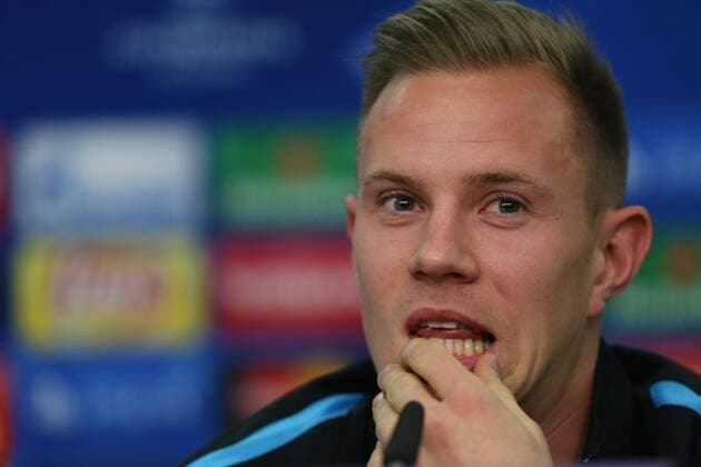Leverkusen Marc-Andre ter Stegen ( 1, TW, FC Barcelona Barca , Bayer 04 Leverkusen - FC Barcelona, Fussball, Champions-League, 08.12.2015, Copyright: Deutzmann Eibner-Pressefoto EP_CDN