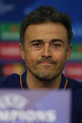 Leverkusen Luis Enrique (Trainer, Coach, FC Barcelona Barca , Bayer 04 Leverkusen - FC Barcelona, Fussball, Champions-League, 08.12.2015, Copyright: Deutzmann Eibner-Pressefoto EP_CDN