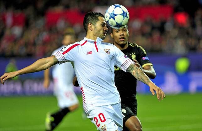 Champions League match between FC Sevilla and Juventus Turin. In this picture, Vitolo. xKIKOxHURTADOx 