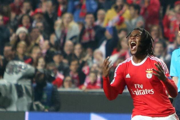 Dec. 8, 2015 - Lisbon, Portugal - Benfica s midfielder Renato Sanches reacts during the UEFA Champions League Group C football match between SL Benfica and Atletico de Madrid at the Luz stadium in Lisbon, Portugal on December 8, 2015. UEFA Champions League football match SL Benfica vs Atletico de Madrid  - ZUMAn230
