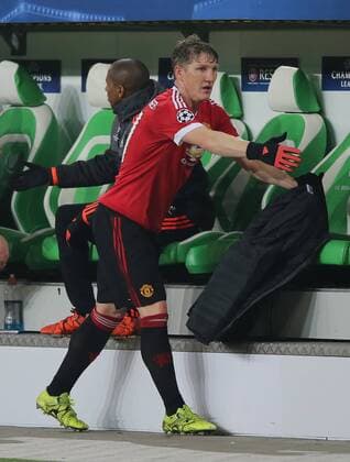 Bastian Schweinsteiger Manchester United ManU FC) wird ausgewechselt