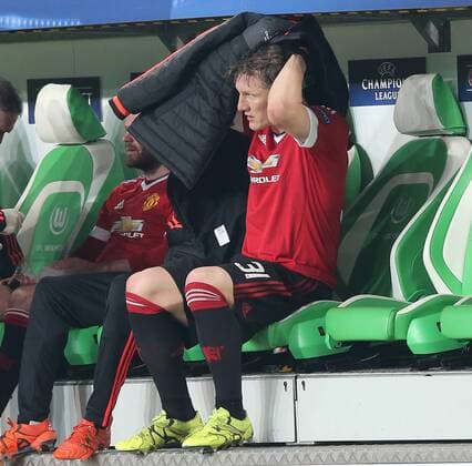 Bastian Schweinsteiger Manchester United ManU FC) wird ausgewechselt