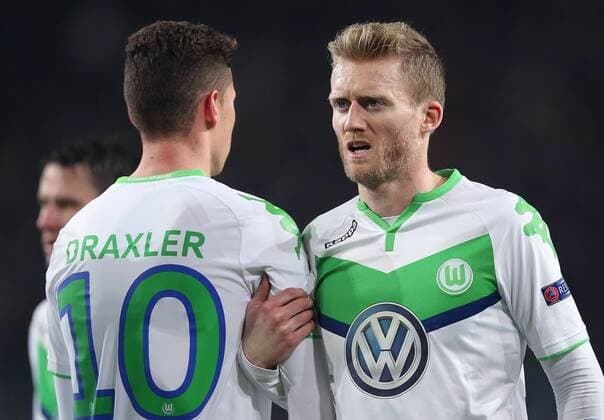v.l. Julian Draxler (VfL Wolfsburg), Andre Schuerrle (VfL Wolfsburg)