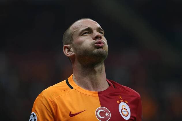 UEFA Champions League Group C soccer match between Galatasaray - Astana in Istanbul, Turkey, 08 December 2015. Fial Score: Galatasaray 1 - Astana 1 Pictured: Wesley Sneijder of Galatasaray. 