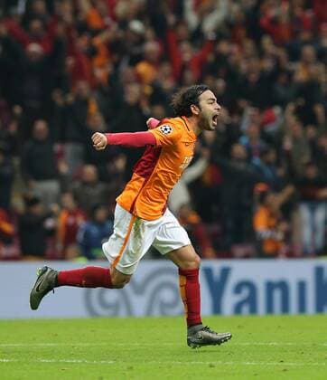 UEFA Champions League Group C soccer match between Galatasaray - Astana in Istanbul, Turkey, 08 December 2015. Fial Score: Galatasaray 1 - Astana 1 Pictured: Selcuk Inan of Galatasaray . 