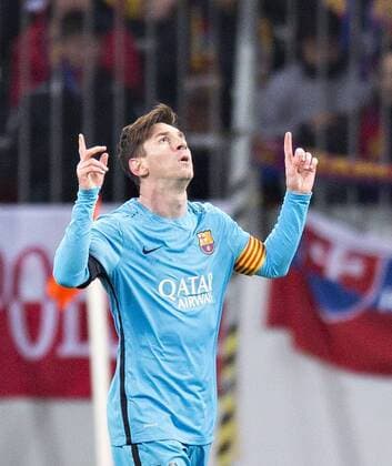 Leverkusen, 09.12.2015, BayArena Torjubel: Lionel Messi (Barca) Bayer Leverkusen - FC Barcelona Barca mm