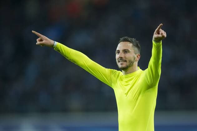 - GENT, BELGIUM: Gent s Danijel Milicevic celebrate after scoring during a soccer game between Belgian team KAA Gent and Russian club FC Zenit Saint Petersburg, Wednesday 09 December 2015, in Gent, the sixth and last day of the group stage the UEFA Champions League competition, in group H. JASPERxJACOBS  x04754687x