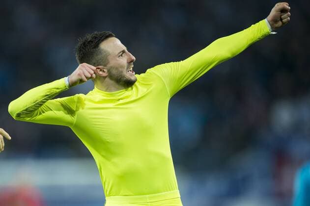 - GENT, BELGIUM: Gent s Danijel Milicevic celebrate after scoring during a soccer game between Belgian team KAA Gent and Russian club FC Zenit Saint Petersburg, Wednesday 09 December 2015, in Gent, the sixth and last day of the group stage the UEFA Champions League competition, in group H. JASPERxJACOBS  x04754688x
