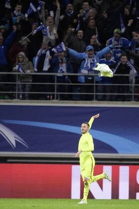 Bilder des Tages - SPORT Bilder des Tages - SPORT - GENT, BELGIUM: Gent s Danijel Milicevic celebrates after scoring during a soccer game between Belgian team KAA Gent and Russian club FC Zenit Saint Petersburg, Wednesday 09 December 2015, in Gent, the sixth and last day of the group stage the UEFA Champions League competition, in group H. YORICKxJANSENS  x04754693x