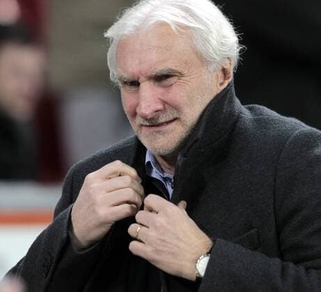 Bayer Leverkusen - FC Barcelona Barca 1:1 Fussball Champions League 2015 2016 BayArena Leverkusen Deutschland Datum: 09.12.2015 Rudi Völler (Bayer Leverkusen)