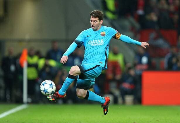 09.12.2015, Fussball UEFA Champions League 2015 2016, Gruppenphase, 6.Spieltag, Bayer 04 Leverkusen - FC Barcelona Barca in der BayArena Leverkusen. Lionel Messi (FC Barcelona) 