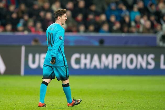 Mittwoch 09.12.2015, UEFA Champions League, Saison 2015 2016, Gruppe E 6. Spieltag in Leverkusen, Bayer 04 Leverkusen - FC Barcelona Barca 1:1, Lionel Messi (FC Barcelona) DeFodi001