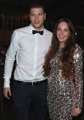 07.12.2015, Fußball 1. Bundesliga Saison 2015 2016 VfB Stuttgart Jahresabschlussfeier im Goldbergwerk in Fellbach: Daniel Und Wiebke Ginczek (VfB)