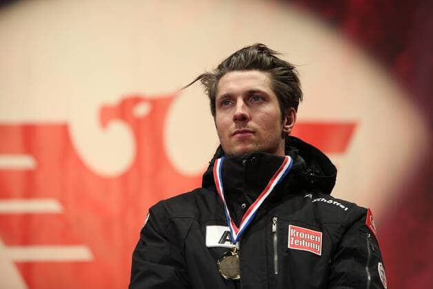ALPINE SKIING - FIS WC Val D Isere VAL D ISERE,FRANCE,12.DEC.15 - ALPINE SKIING - FIS World Cup, giant slalom, men, award ceremony. Image shows Marcel Hirscher (AUT). GEPAxpictures xAndreasxPranter
