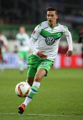 Julian Draxler Einzelbild Freisteller Aktion Fußball Fussball DFL erste 1.Bundesliga Herren Saison 2015 2016 12.12.2015 VfL Wolfsburg vs. Hamburger SV HSV