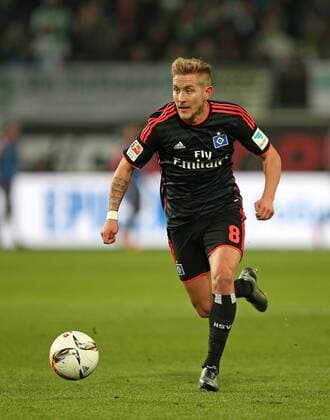 12.12.2015, Fussball 1.Bundesliga 2015 2016, 16.Spieltag, VfL Wolfsburg - Hamburger SV, in der Volkswagen Arena, Wolfsburg. Lewis Holtby (Hamburg) 