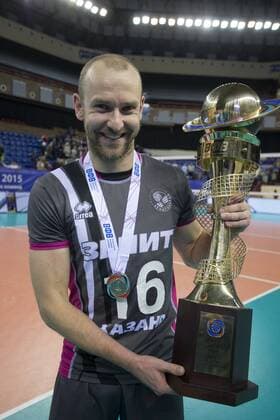 December 13, 2015. - Russia, Kaliningrad. - Russian Men s Volleyball Cup 2015. Final. VC Belogorye Belgorod vs VC Zenit-Kazan, 0:3. In picture: VC Zenit-Kazan player Aleksey Verbov. PhotoagencyxInterpress 
