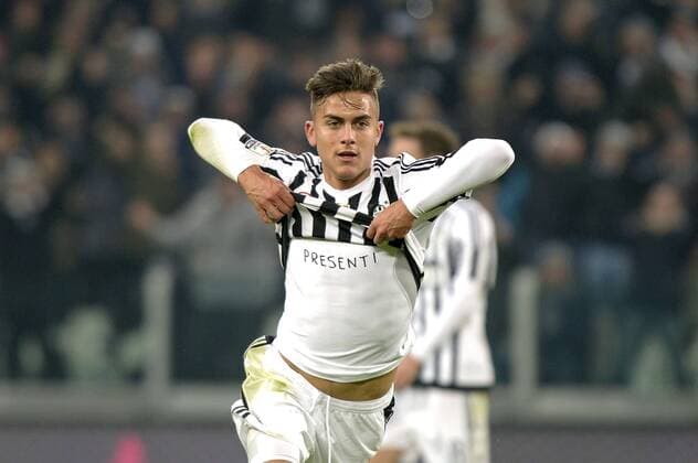 Jubel Paulo Dybala Juventus dopo gol 3-0, goal celebration Coppa Italia 2015 2016 Juventus Turin - FC Turin filippoxalfero