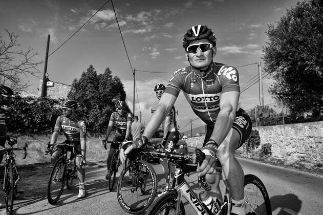 Andre Greipel (Team Lotto Soudal) CYCLISME : Shooting photo - Equipe Lotto - Soudal - Entrainement - Palma de Mallorca - 17 12 2015 PhotoNews Panoramic 