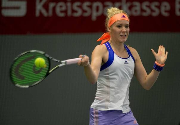 Katharin Hobgarski (GER) Deutsche Meisterschaft in Biberach an der Riß, 44. Deutschen Hallenmeisterschaften 2015 Tennis - Deutsche Meisterschaft 2015 - Deutsche Meisterschaft - - Biberach an der Riss - Baden-Wuerttemberg - Germany