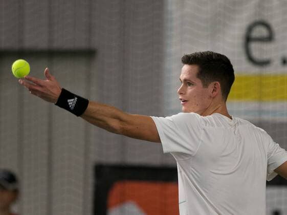 Marko Lenz (GER) Deutsche Meisterschaft in Biberach an der Riß, 44. Deutschen Hallenmeisterschaften 2015 Tennis - Deutsche Meisterschaft 2015 - Deutsche Meisterschaft - - Biberach an der Riss - Baden-Wuerttemberg - Germany - 20 December 2015.