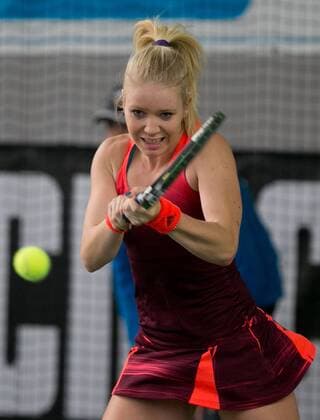 Katherina Hobgarski (GER) Deutsche Meisterschaft in Biberach an der Riß, 44. Deutschen Hallenmeisterschaften 2015 Tennis - Deutsche Meisterschaft 2015 - Deutsche Meisterschaft - - Biberach an der Riss - Baden-Wuerttemberg - Germany - 20 December 2015.